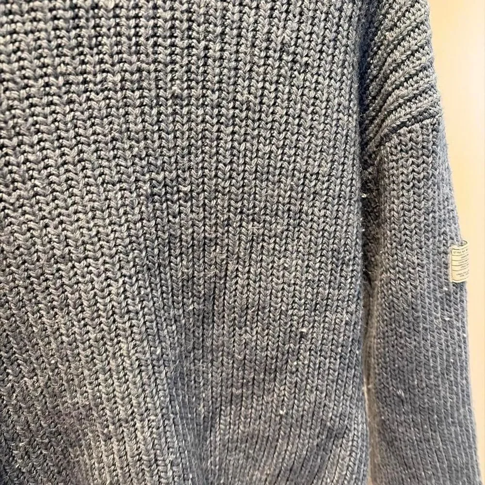 BDG Urban Outfitters Women's Slate Blue Chunky Knit Crewneck Sweater Size Small